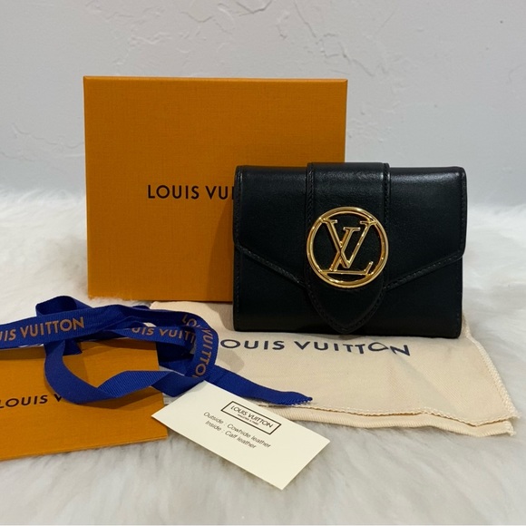 Louis Vuitton Handbags - SOLD‼️Louis Vuitton Black/Pink Pont 9 Wallet